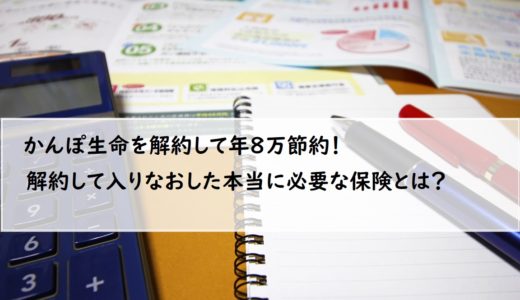 【生命保険解約】その保険本当に必要？保険を見直しすると年８万浮いた話