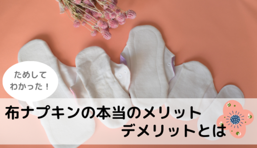 布ナプキンって面倒じゃない？布ナプ生活をしてみてわかったメリットとデメリット。